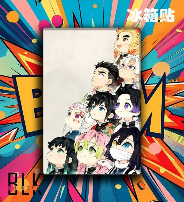 【海外代購】巴洛克 《仰頭九柱》鬼滅之刃無限城篇裝飾畫冰箱貼 
