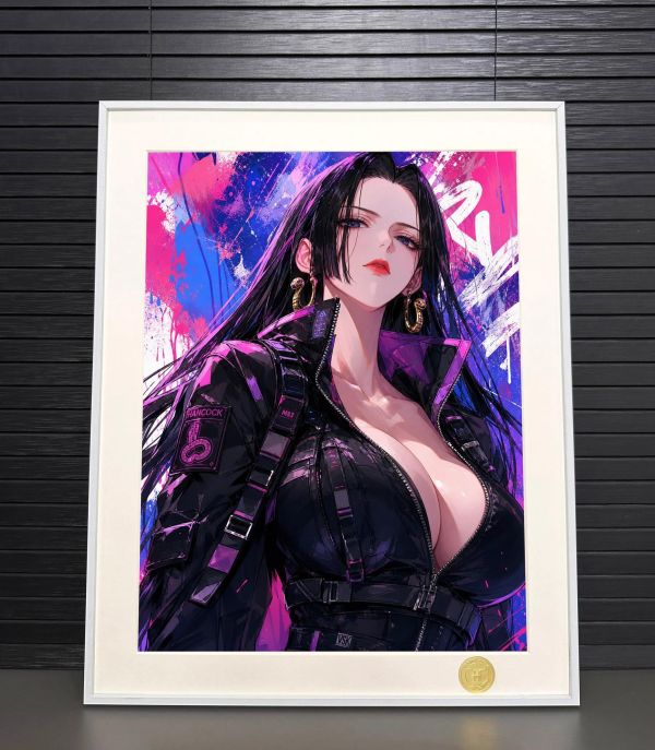 【海外代購】H2工作室 《潮流女帝》海賊王波雅漢庫克裝飾畫 
