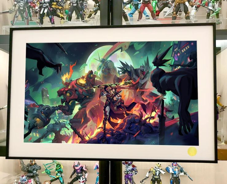 【海外代購】星空《鎮魂街》曹焱兵夏鈴烈火將軍許褚典韋于禁裝飾畫 