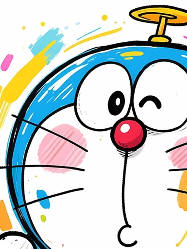 【海外代購】巴洛克 《塗鴉哆啦》Doraemon裝飾畫冰箱貼 