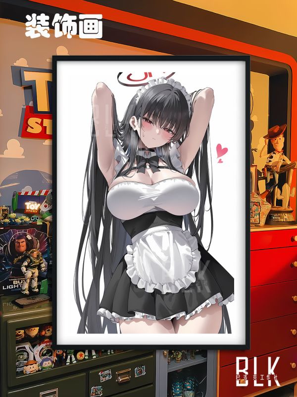 【海外代購】巴洛克 《莉音小姐》Tsukatsuki Rio老大姊調月莉央蔚藍檔案遊戲動漫裝飾畫 