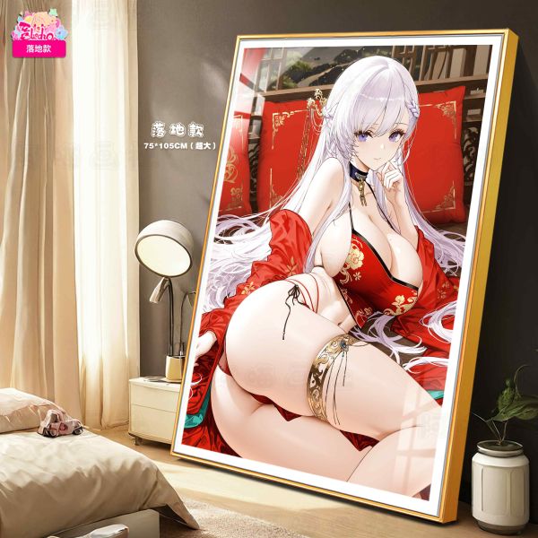 【海外代購】阿喵畫社 中式婚紗 貝爾法斯特 8k主題高清裝飾畫 午睡毛毯 床頭地墊  冰箱貼 