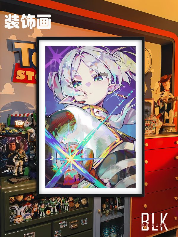 【海外代購】巴洛克 《閃耀芙莉蓮》葬送的芙莉蓮Frieren菲倫動畫裝飾畫 