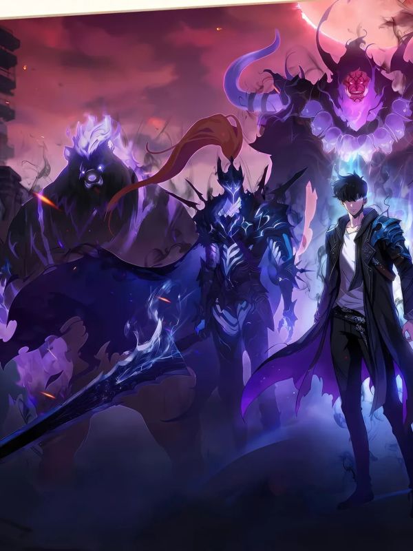 【海外代購】星空 《我獨自升級》solo leveling程肖宇水篠旬裝飾畫 