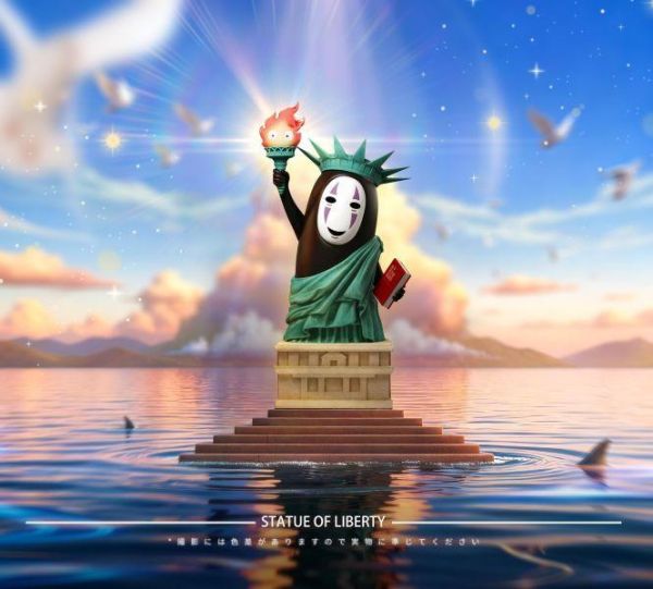【海外代購】龍喵 lucky 無臉男自由女神像 
