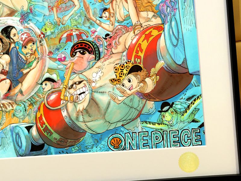 【海外代購】星空《魚人島》海賊王路飛白星羅賓裝飾畫 