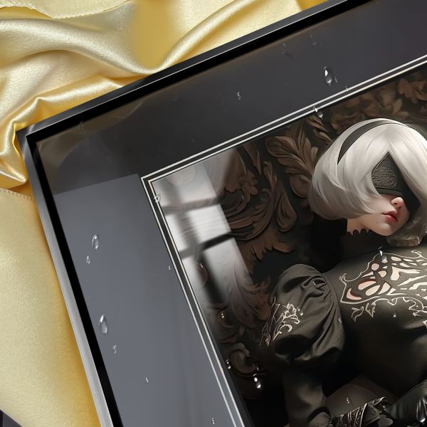 【海外代購】阿喵畫社 機械性尼爾紀元 睡美人 2b 展館級8k超清精裱畫 