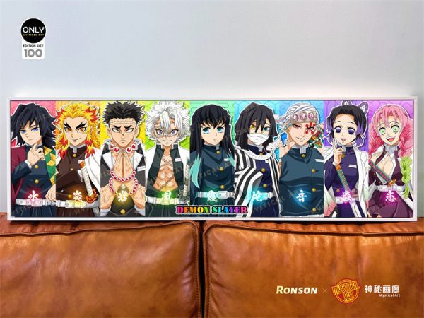 【海外代購】【100*30CM】 神秘畫廊 Ronson RAINBOW系列08 九柱 裝飾畫01 