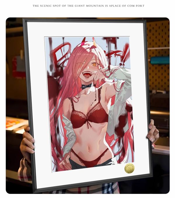 【海外代購】皇呱 《血之惡魔帕瓦》 電鋸人惡魔獵血之惡魔帕瓦同人周邊裝飾畫 午睡毯 地毯 