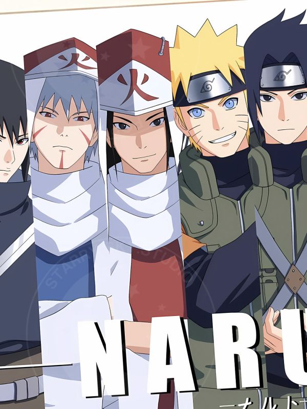 【海外代購】星空 《世代羈絆》火影忍者NARUTO鳴人宇智波佐助柱間斑動漫二次元裝飾畫 