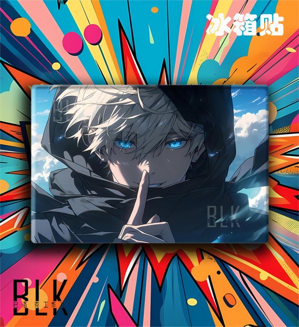 【海外代購】巴洛克 《咒術五條悟》咒術回戰Gojo咒術師虎杖悠仁夏油傑動漫裝飾畫冰箱貼 