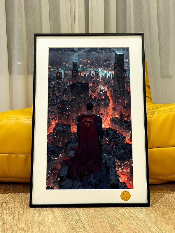 【海外代購】星空 《Superman》正義聯盟超人蝙蝠俠裝飾畫 