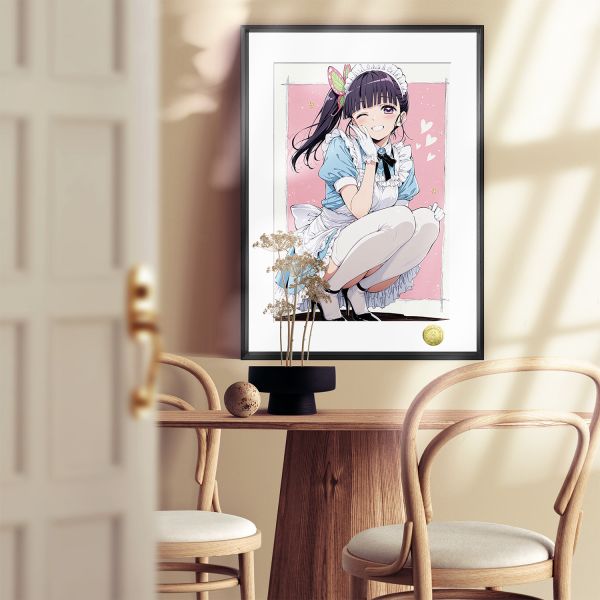 【海外代購】皇呱 《女僕香奈乎》鬼滅之刃高冷外表萌少女女僕香奈乎單人照週邊裝飾畫 午睡毯 