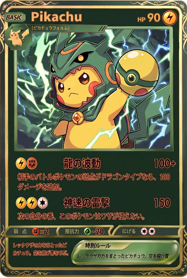 【預定】Peak 卡牌寶可夢 第二彈 裂空座皮卡丘 