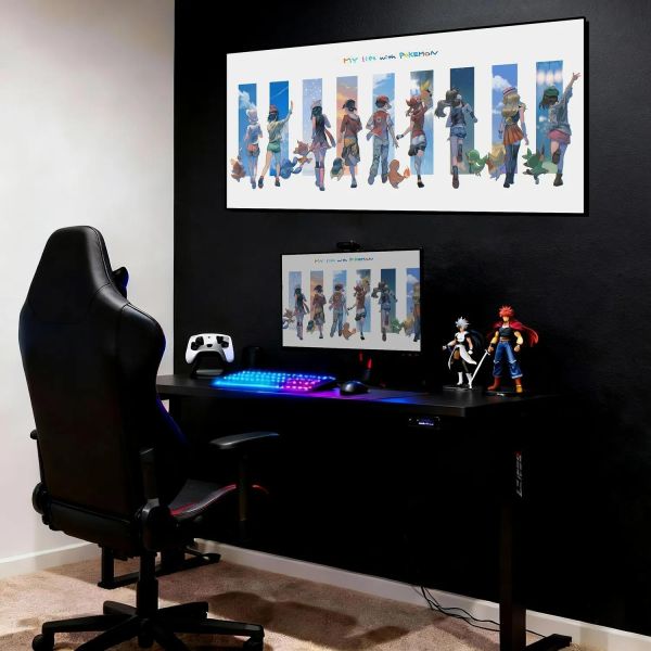 【海外代購】千鳥社 《追逐夢想的訓練家》寶可夢歷代地毯鼠標墊裝飾畫 鼠標墊 地毯 