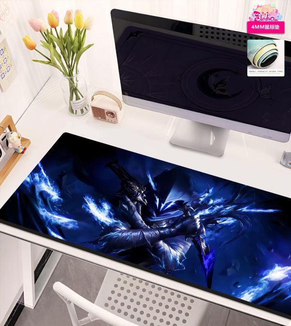 【海外代購】阿喵畫社 無畏契約 幽影 8k主題高清裝飾畫 發光滑鼠墊  床頭地墊 