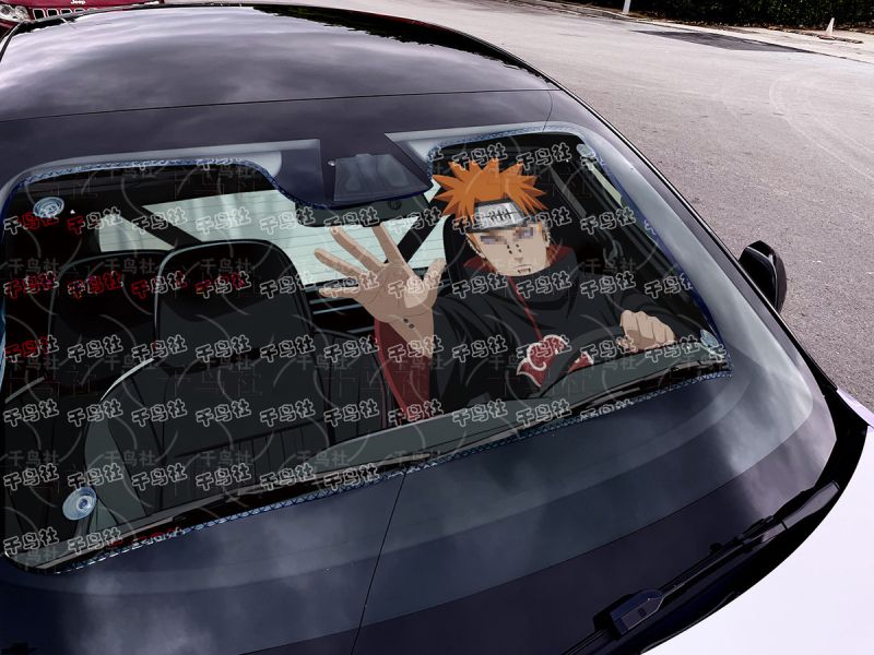 【海外代購】千鳥社 《汽車前擋遮陽 佩恩》 夏季汽車遮陽防曬前擋開車二次元火影忍者天道佩恩輪迴眼Naruto 