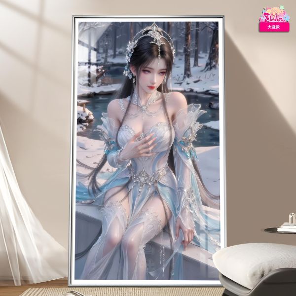 【海外代購】阿喵畫社 國色天香 清漪-大豎款 新品8K主題超清裝飾畫 地墊 冰箱貼 