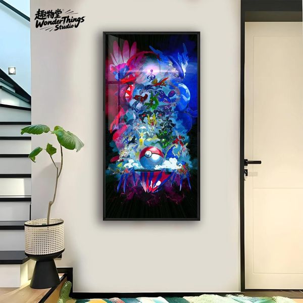 【海外代購】趣物堂《傳說中的寶可夢》晶瓷裝飾畫 