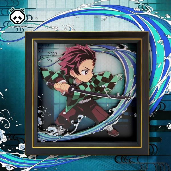 【海外代購】凹凸 PANDA 鬼滅之刃無限城篇 D款炭治郎立體裝飾掛畫擺臺 