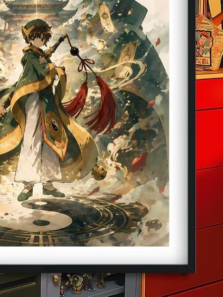 【海外代購】巴洛克 《小狼剪影》百變小櫻木之本櫻魔卡少女櫻知世庫洛牌動漫裝飾畫冰箱貼 