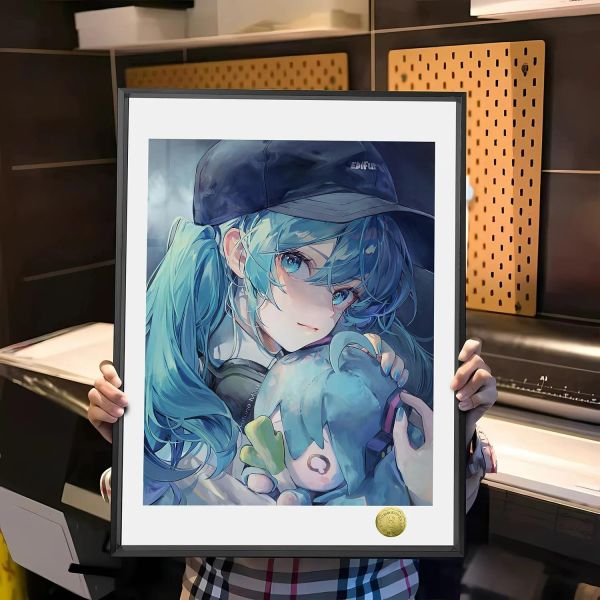 【海外代購】皇呱 《初音與玩偶》初音未來裝飾畫 午睡毯  地毯 