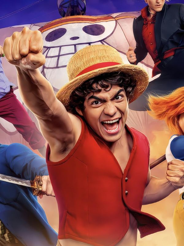 【海外代購】星空 《海賊王真人版》魯夫索隆娜美山治喬巴羅賓one piece巴洛克薇薇動漫裝飾畫 