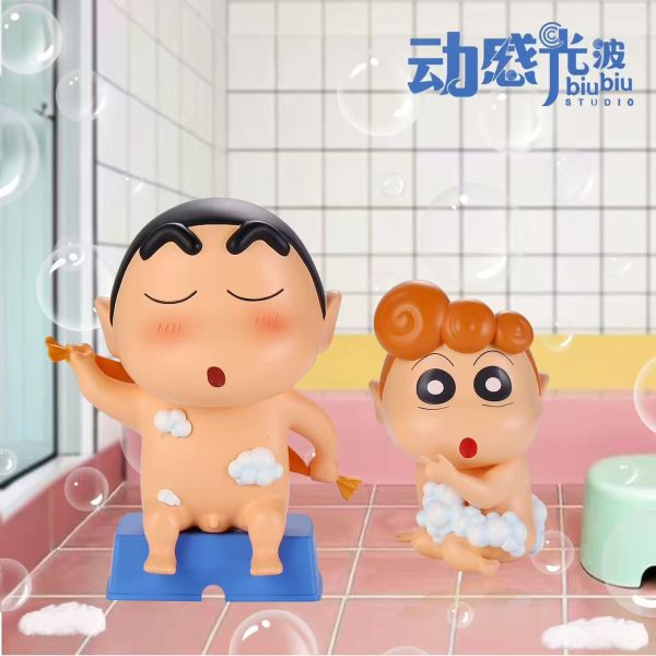 【海外代購】動感光波 洗澡小新&洗澡小葵 