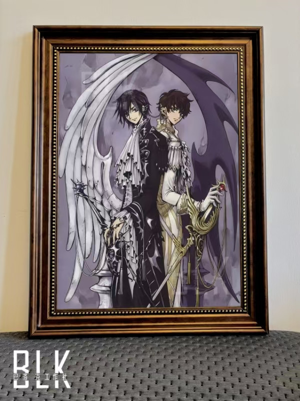 【海外代購】巴洛克 魯魯修朱雀復古Code Geass 反叛的魯路修叛逆Lelouch樞木朱雀動漫裝飾畫 