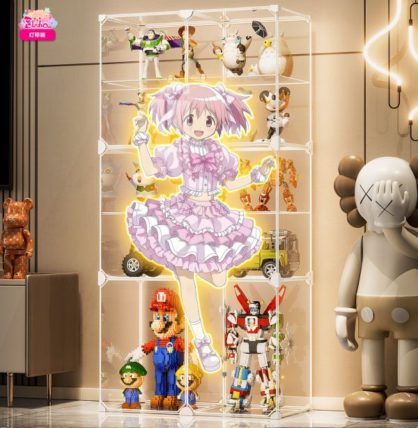 【海外代購】阿喵畫社 鹿目圓 1比1超長發光燈帶裝飾畫 