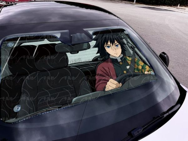 【海外代購】千鳥社 《汽車前擋遮陽-富岡義勇》鬼滅之刃無限城 