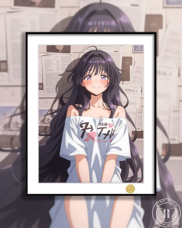 【海外代購】H2 《和栗薰子》薰香花朵凜然綻放動畫二次元裝飾畫 