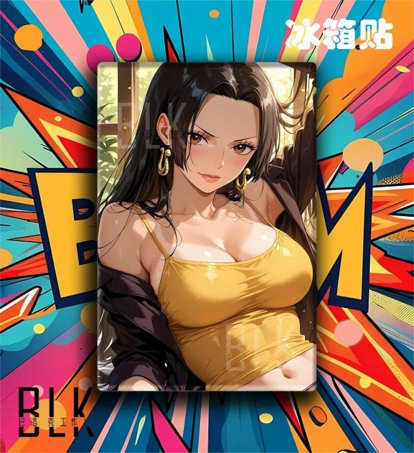 【海外代購】巴洛克 《女帝日常》海賊王波雅漢庫克裝飾畫冰箱貼 
