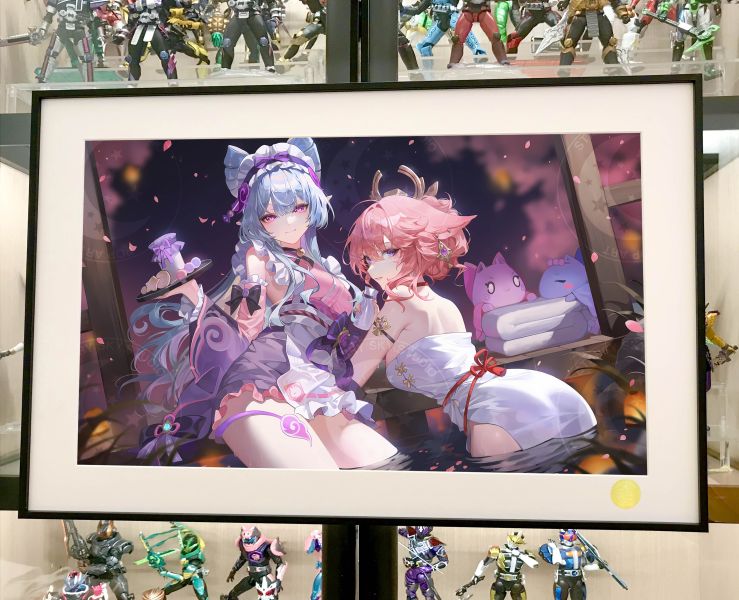 【海外代購】星空 《夢見月瑞希八重神子》原神動漫綺夢縹狐狸小姐裝飾畫 