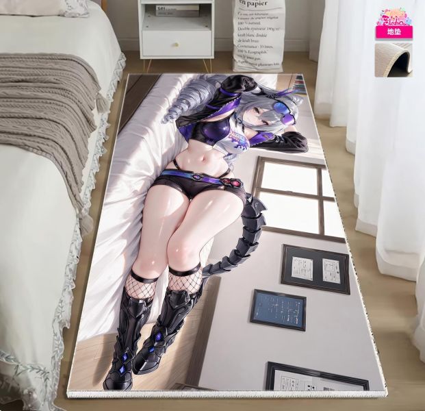 【海外代購】阿喵畫社 迎辰 銀狼 星鐵新品12k主題超清裝飾畫 滑鼠墊  床頭地墊 冰箱貼 