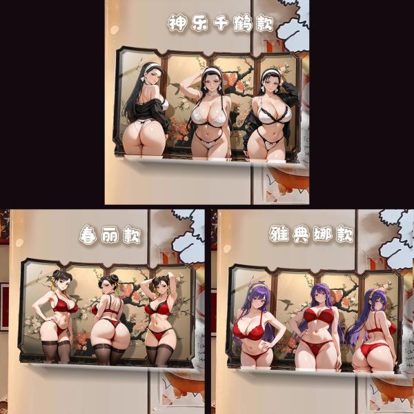 【海外代購】阿喵畫社 動畫冰箱貼第七十三彈 屏風系列高透壓克力磁吸冰箱貼 