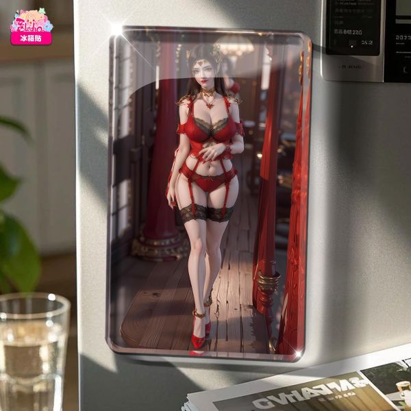 【海外代購】阿喵畫社 國色天香 蕭薰兒美杜莎 高透壓克力主題卡磚冰箱貼 4公斤大護腕滑鼠墊 透明卡磚 