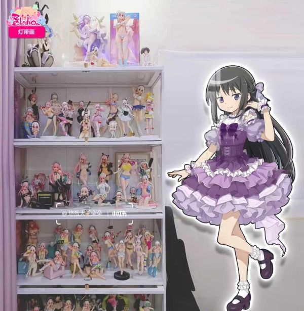 【海外代購】阿喵畫社 魔法少女小圓 曉美焰 1比1復刻臥室玄關超長燈帶畫 