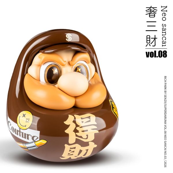 【預定】SENZII 千記 SuperDaruma 超級達摩 RICH PARK 富饒的樂園 SUPERDARUMA vol.08 Neo sancai奢三財NO.3《得財》 
