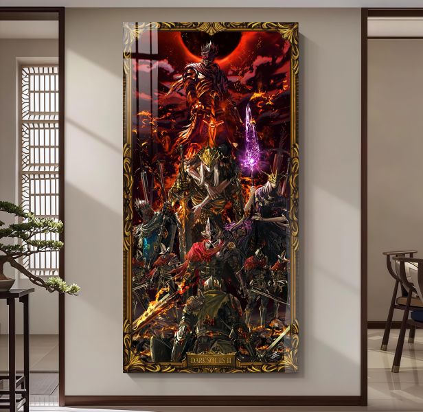 【海外代購】阿喵畫社 黑暗靈魂餘燼之輝 超長發光燈帶裝飾畫 