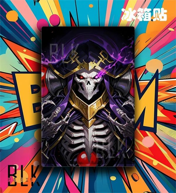 【海外代購】巴洛克 《暗影骨王》Overlord裝飾畫冰箱貼 