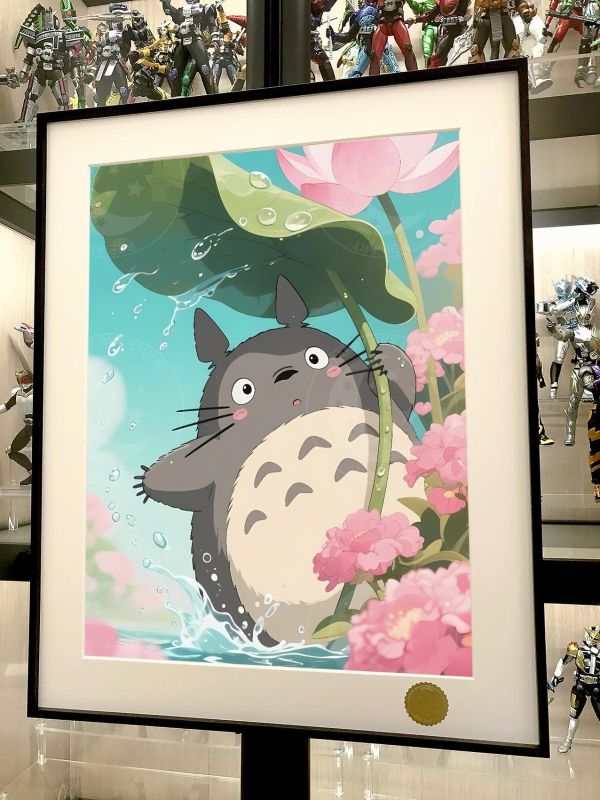 【海外代購】星空 《荷葉龍貓》宮崎駿Totoro隔壁的特特羅草壁米大卷次子草壁皋月裝飾畫 