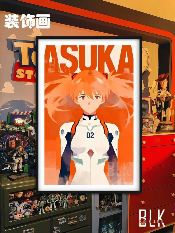 【海外代購】巴洛克《ASUKA/REI》EVA新世紀福音戰士裝飾畫冰箱貼 