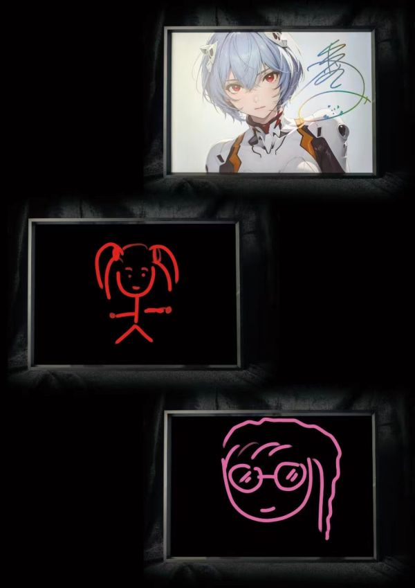 【海外代購】DMC Painting DMP-009 EVA聲優復刻簽名合金裝飾畫 Part.1 綾波麗 