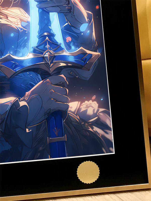 【海外代購】星空 劍氣saber 阿爾托莉雅 Fate亞瑟王吾王 裝飾畫 