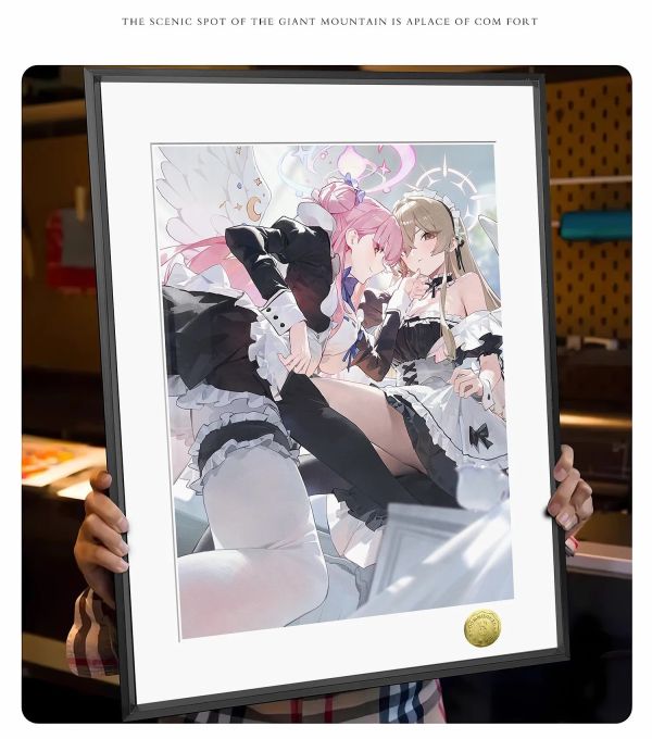 【海外代購】皇呱 《會聖女僕》蔚藍檔案茶會聖園彌香桐藤渚裝飾畫 午睡毯 地毯 