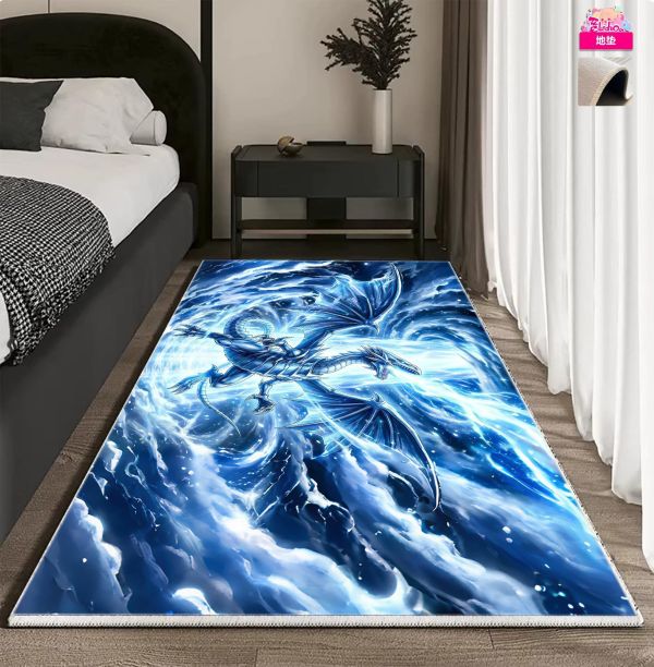 【海外代購】阿喵畫社 遊戲王 青眼白龍 蒼穹之光五幅套裝 新品異形套組裝飾畫 發光滑鼠墊 地墊 