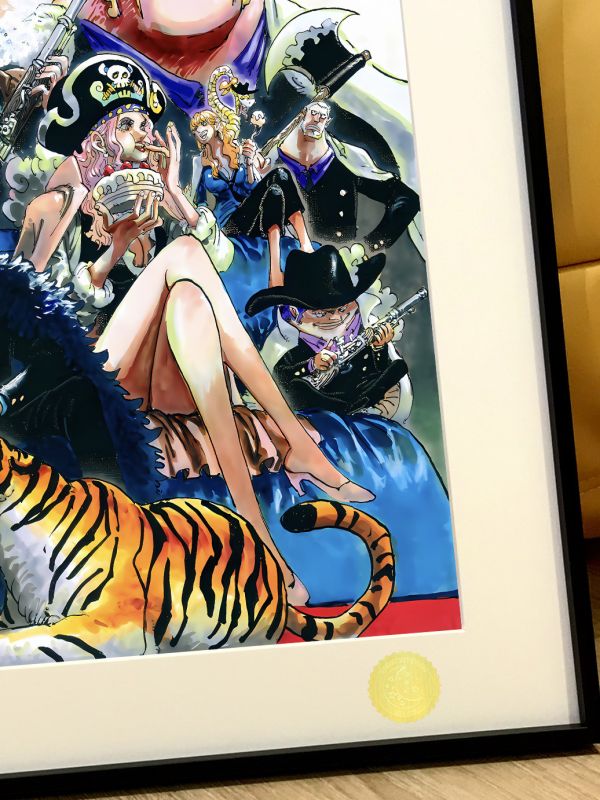 【海外代購】星空 《洛克斯海賊團》神之谷大戰蒂奇黑鬍子白鬍子金獅子大媽Rocks哈拉爾德裝飾畫 