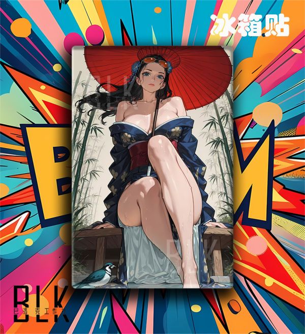 【海外代購】巴洛克《和風羅賓》Robin惡魔之子海賊王裝飾畫冰箱貼 