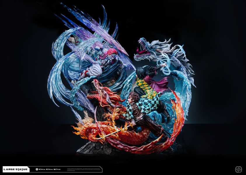 【預定-海外私定77體】Hertz 勇氣是人類的贊歌 灶門炭治郎&富岡義勇 vs猗窩座 鬼滅之刃 無限城篇 